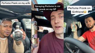 Spraying Perfume In Car Prank On Girlfriend Tiktok Compilation [upl. by Cyndi]