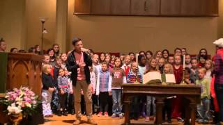 David Archuleta and One Voice Childrens Choir in rehearsal for Celebration of Christ [upl. by Eachern70]