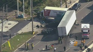 Crash On Rt 3 Near Clifton NJ Shuts Down Lanes [upl. by Forester]