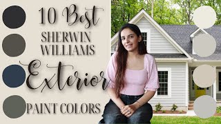 10 BEST Sherwin Williams Exterior Paint Colors [upl. by Ilke]