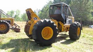 1980s John Deere 540B Cable Skidder [upl. by Beaumont]