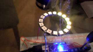 Arduino Nano  128x64 OLED  NeoPixel Ring [upl. by Niram]