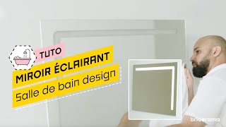 Comment poser un miroir éclairant   Bricorama [upl. by Illib]