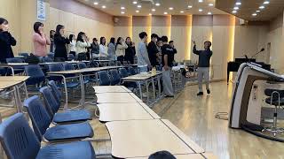 Choir Warmup in the Chapel Choir class [upl. by Holsworth]