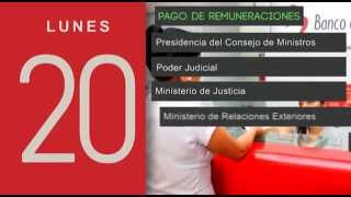 Cronograma de Pago de Remuneraciones y Pensiones de la Administración Pública Abril 2015 [upl. by Yreved609]