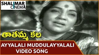 Tatamma Kala Movie  Ayyalali Muddulayyalali Video Song  NTRamarao Balakrishna  తాతమ్మ కల [upl. by Boyce]