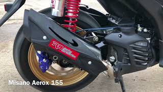 R9 Exhaust  Misano Series  Yamaha Aerox 155 [upl. by Marrissa]