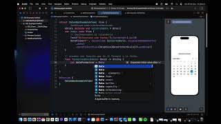 Como implementar un calendario o DatePicker en SwiftUI swift xcode swiftui swiftui apple [upl. by Monarski957]