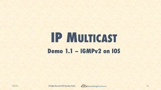 Demo 11  IGMPv2 on IOS Routers [upl. by Torie57]