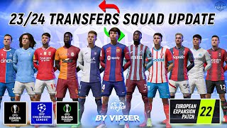 EEP 2324 Squad Update V8 For FIFA 22 EA FC 24 Ratings New Transfers UEFA Groups [upl. by Ylecara63]