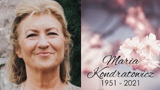 Maria Kondratowicz  1951 🌸 2021 [upl. by Irahs]