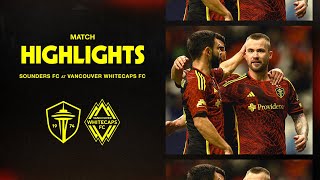 HIGHLIGHTS Vancouver Whitecaps FC vs Seattle Sounders FC  October 2 2024 [upl. by Mokas]