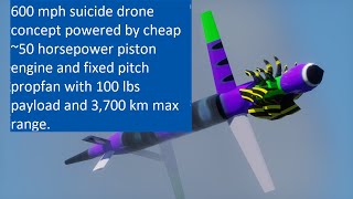 600 mph Cheap Suicide Drone Concept real world physics demo in XPlane 12 [upl. by Quar]