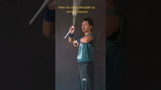 Nunchaku zigzag bounce cross combo 🔥 nunchucks nunchakufreestyle tutorial [upl. by Aed]