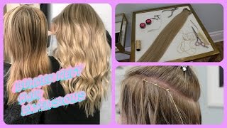 BEADED WEFT HAIR EXTENSIONS  HIGHLIGHTS amp HAIR PAINTING [upl. by Ballman139]