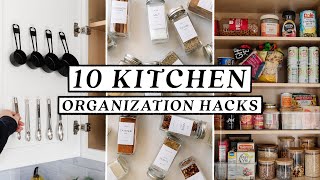 10 SMALL KITCHEN ORGANIZATION HACKS amp DIY Ideas 🍳 Easy amp Budget Friendly [upl. by Ahsrat]