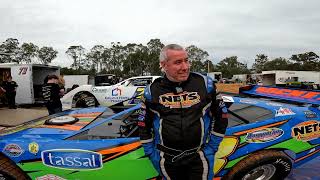 Steven Latham interview Cranes Combined Carrick Speedway 21124 [upl. by Sorazal]