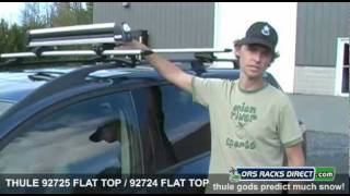 Thule 92724 Flat Top  Thule 92725 Flat Top Snowboard RacksSki Racks Video Install Review amp Demo [upl. by Putnem232]