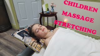 Full Body Children Massage with Stretching [upl. by Teahan]