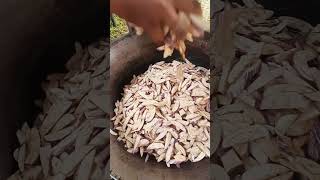 Quick Brinjal Curry Recipe with super cutting cuttingskills brinjalcurry satisfyingcutting [upl. by Hartwell114]