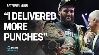 Artur Beterbiev reacts after beating Dmitry Bivol to become Undisputed Light Heavyweight champion 🏆 [upl. by Acsehcnarf]