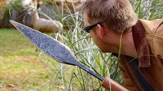 Forging a Hunting Spear Throwing Spear [upl. by Ahron]