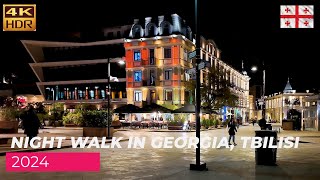 【4K】Night Walk in Georgia Tbilisi 2024 [upl. by Assek393]