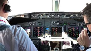 Approach and Landing 32L Madrid Barajas Airport Spain  Boeing 737800NG  Cockpit View [upl. by Lengel585]