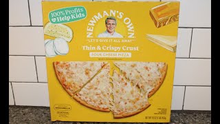 Newman’s Own Thin amp Crispy Crust Four Cheese Pizza Review [upl. by Esbensen]