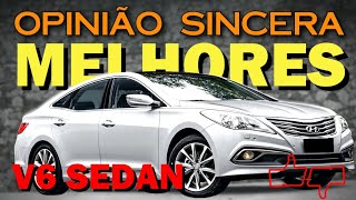 Carros grandes para família melhores sedans com motor V6 Luxo barato muito conforto e potência [upl. by Egnalos96]