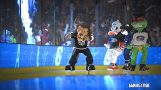 AllStar Showdown NHL Mascots Face Off in 3 on 3 Game NHL Mascots AllStar [upl. by Sitruk]