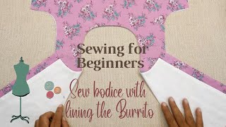 📌Sewing Technique Lining On A Sleeveless Top Dress Burrito Method Beginners  Lining Sewing hacks 2 [upl. by Phyllis]