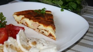 Quiche sans pâte au jambon facile et rapide [upl. by Anaej]