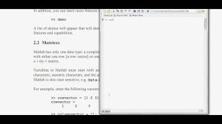 Matlab Basics Tutorial Part 1 [upl. by Deeas]