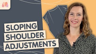 How to Pattern Draft  Darts  Sloping Shoulder Adjustment [upl. by Corliss]