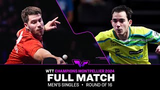 FULL MATCH  Patrick Franziska vs Hugo Calderano  MS R16  WTTMontpellier 2024 [upl. by Adnamaa318]