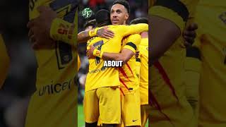 Why Aubameyang Left FC Barcelona😲⚽ fifa soccer football [upl. by Aicyla]