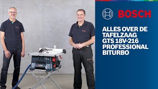 Alles over de tafelzaag GTS 18V216 Professional BITURBO [upl. by Nonnahsed]