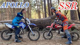 SSR vs APOLLO which pit bike is better  Best budget pit bike [upl. by Elreath]