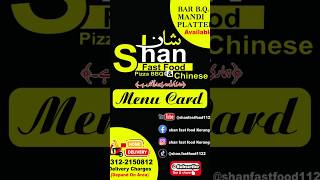 Menu Card ordernow 03122150812 viralshorts2024 food fastfoodlove followback foodie [upl. by Esaele]