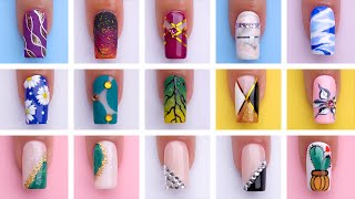 15 Simple Nails Art Tutorial  New Nails Art Design  Olad Beauty [upl. by Meade]