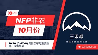 10月NFP非农数据来袭，三条淼现场解析 [upl. by Vins710]