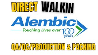 Production Packing  QC  QA Jobs at Alembic Pharmaceuticals Pharmajobs jobsearch [upl. by Ark]