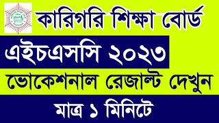 HSC BM Result 2023  HSC Result 2023  BM Result dekhbo kivabe  কিভাবে এইচএসসি বিএম রেজাল্ট দেখব [upl. by Kiersten]