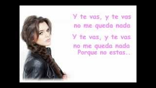 Isabella Castillo  Lagrimas Letra [upl. by Damalas]