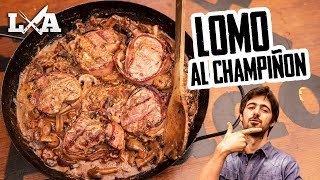 Lomo al Champiñón Deluxe  Receta de Locos X el Asado [upl. by Nnylaf]