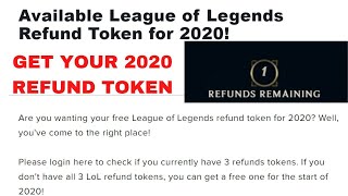 HOW TO GET YOUR 2020 REFUND TOKEN [upl. by Autrey]