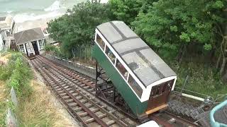 Scarborough Funicular Railways 2021Central Tramway Cliff Lift amp Spa Cliff Lift [upl. by Eittah509]