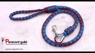 Plaited paracord dog leash [upl. by Artcele17]