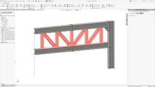 SolidWorks Weldments amp Steel Structure Analysis in SolidWorks Simulation [upl. by Euqinaj]